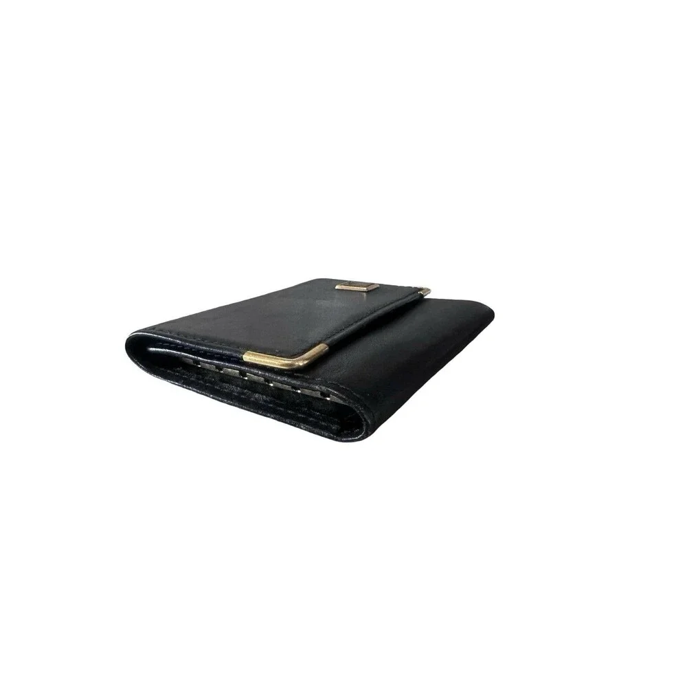 Dunhill Black Leather key card case women's mens